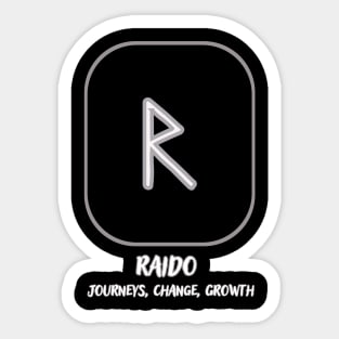 The Nordic rune Raido Sticker